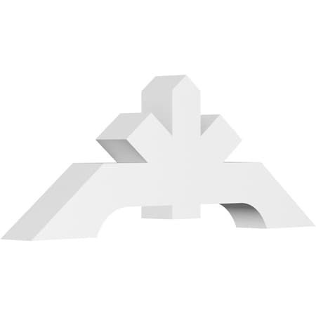 Ekena Millwork Vanguard Architectural Grade PVC Gable Bracket, 60"W x 22 1/2"H x 6"D x 6"F, 9/12 Pitch GBP060X23X0606VAN00